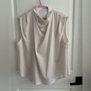 Modern Citizen White Drape Blouse
